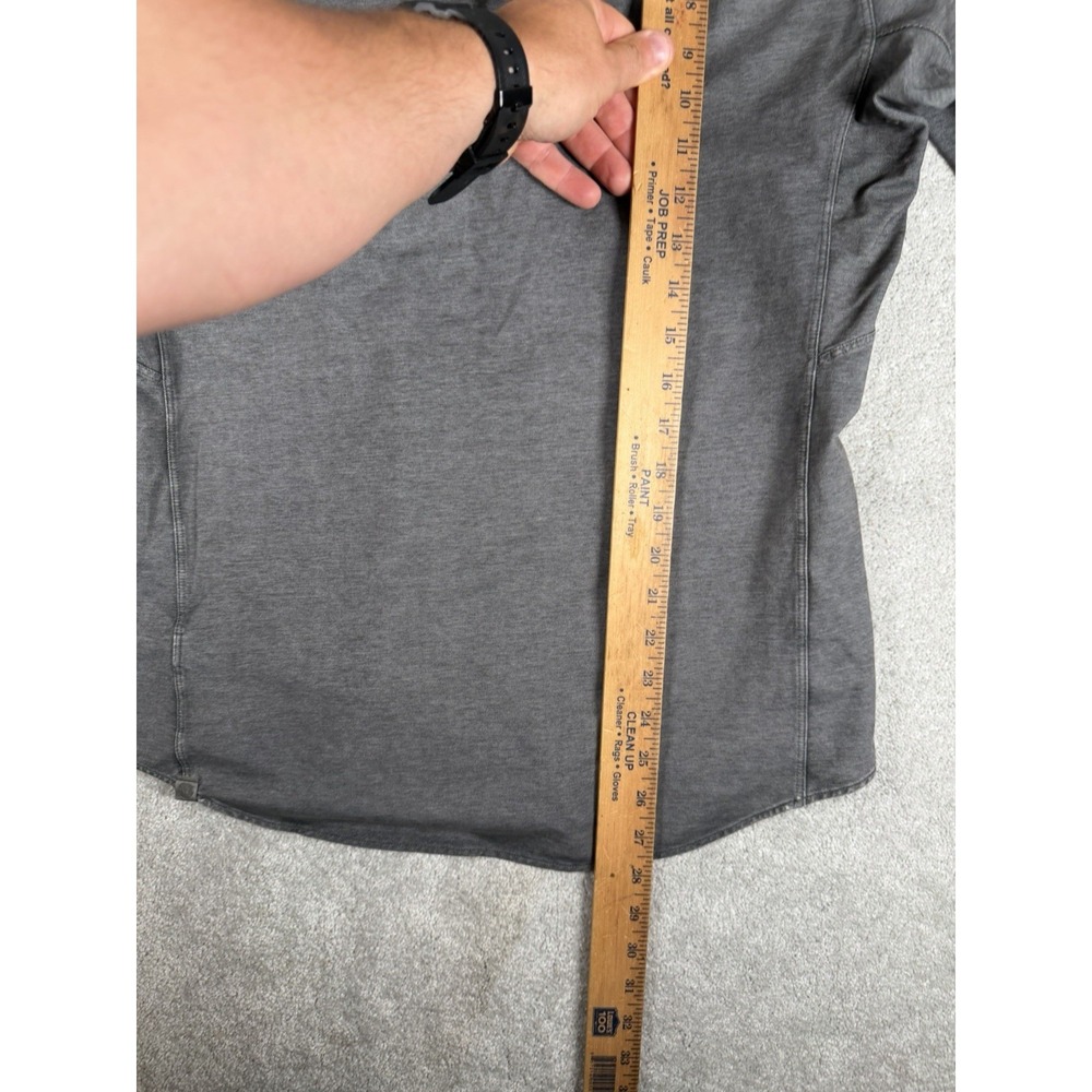 Lululemon Shirt Men M* (40") Gray Commission L/S Button Stretch Live In Practice - Picture 10 of 12